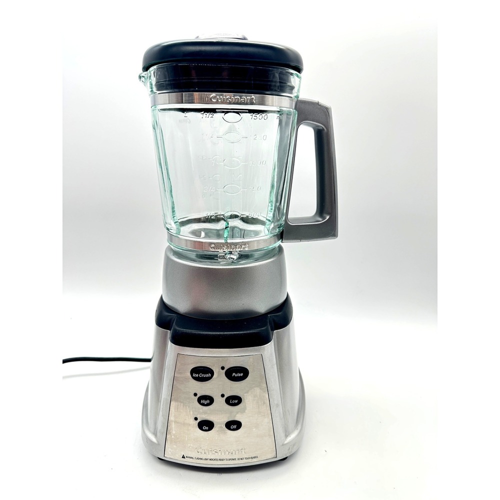Cuisinart SmartPower Premier Blender CB-600SILPC Silver 600W 50oz Glass w/ cover - Picture 2 of 15